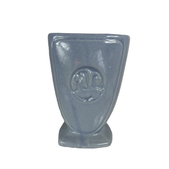 Robinson Ransbottom Other - Robinson Ransbottom Vase Art Pottery Gazelle Deer Blue Ceramic 230 MCM VTG Retro